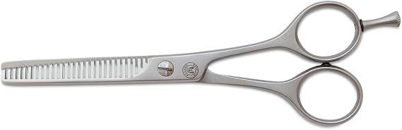 Mars Professional Stainless Steel Thinning Scissors Shears, Double Toothed Blades, 5.5" Length