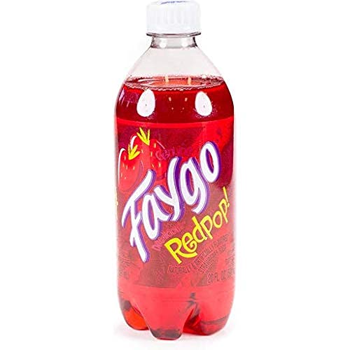 20oz Faygo Red Pop Soda Pop bottles, Pack of 12 Total 240 FL OZ