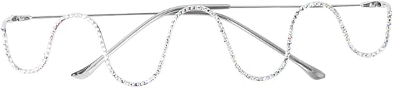 Eyeglass Frames Women Diamond-rimmed Glasses Accessory Handmade Glasses Frame Metal Material Fashionable