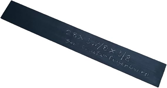 Gabon Ebony FIngerboard 28x4x3/8 inch, Guitar Fretboard Making Lumber Made With Genuine Ebony Wood, Quarter Sawn Musical Graded Lumber