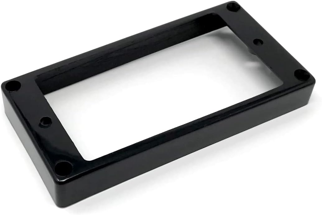 Black Flat Bottom Humbucker Pickup Mounting Ring Slanted 11mm-12mm compatible with Epiphone Guitars HR140F-BLK