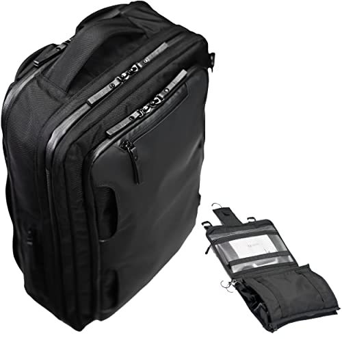 Taskin ONE | Carry-on Double Expandable Travel Backpack ROLR Toiletry Bag
