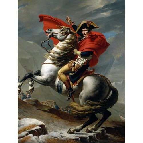 AllPosters Wall Giclee Print Napoleon I Bonaparte Crossing the St Bernard Pass 1800 by by Jacques-Louis David, 12x16