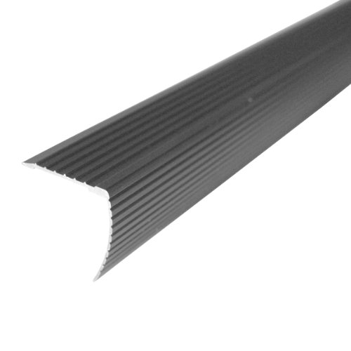 M-D Building Products 43310 36 in. Satin Nickel Aluminum Cinch Fluted Stair Edging