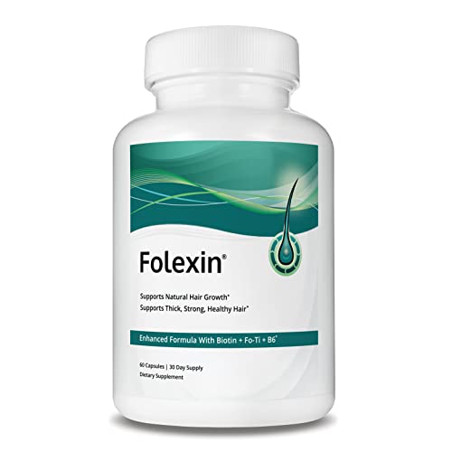 Hair Growth Support Supplement for Women & Men with Biotin, Vitamin B6 & Other Hair Vitamins for Thicker Hair Growth & Hair Health Support. 60 Capsules
