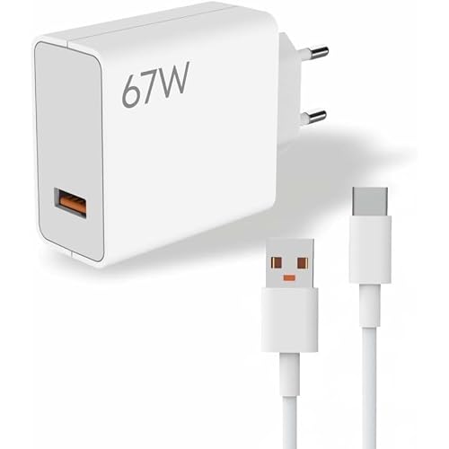 PDATeknoloji 67W Turbo Hızlı Şarj Adaptörü ve Data kablosu Beyaz MS-22 2IN1 Yerli Üretim