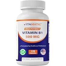 Vitamatic Vitamin B1 (Thiamine) 500mg, 120 Capsules
