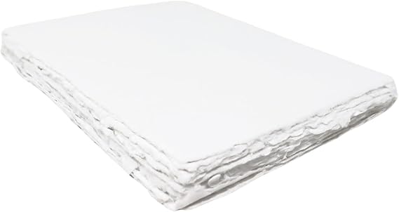 Artway Indigo - A5 Cotton Rag Paper - 100% Cotton/Handmade - 350gsm Mid Texture - A5 (25 Sheets), Natural White