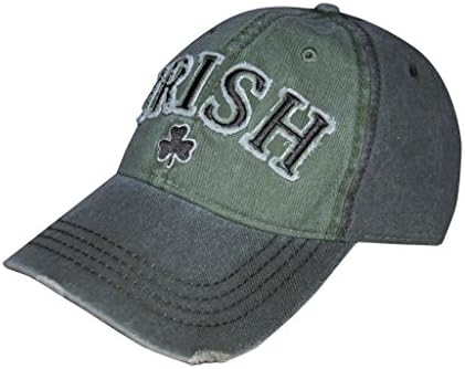 Croker Irish Shamrock Baseball Cap, One Size Fits All Mens Hat GreenGrey