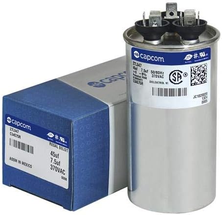 OEM Upgraded Replacement for GE Genteq Round Capacitor 45/7.5 370 Volt Z97F9969 97F9969