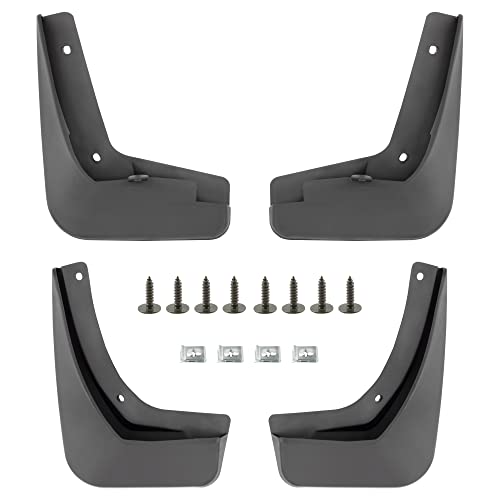 BOXI Set of 4 Front and Rear Side Mud Flaps Splash Guards Fit for Buick Regal 2017 Sedanfor Buick Regal Sportback 2018 Hatchback