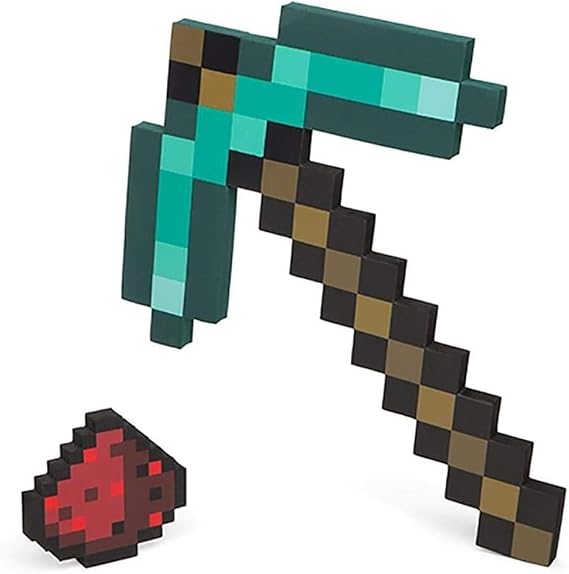 Minecraft Diamond Pickaxe and Redstone Dust Adventure Kit