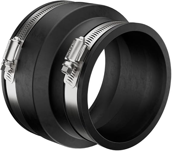 Fernco Inc. P1002-44 4-Inch Clay To 4-Inch Cast Iron Or Plastic Coupling