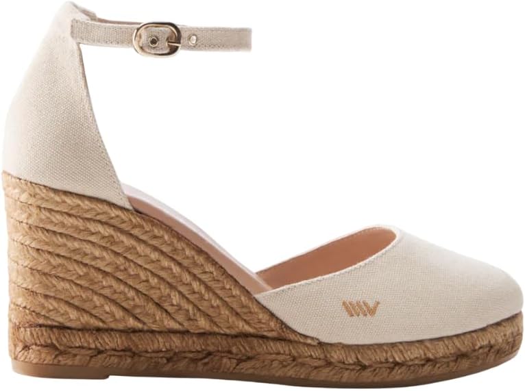 Viscata Estartit Espadrille Canvas Wedges Spain Handmade 3 12 Heel Women's Sandals with Breathable Organic Cotton Canvas and 100% Natural Jute Midsole for all Occasions: Casual, Work, Party