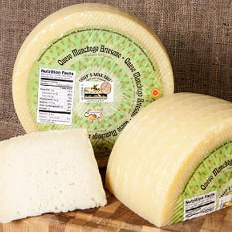 igourmet Spanish Artisan Raw-Milk Manchego Cheese DOP Aged 4 Months (7.5 ounce)