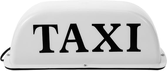 Holibanna 12v Taxi Roof Light Led Sign Illuminated Taxi Top Indicator Light for Safe Driving Easy to Install Lightweight Compatible with All Vehicles