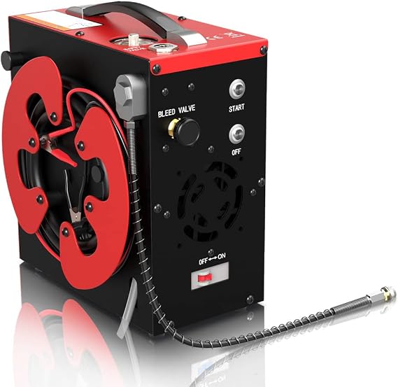 GX PUMP GX-E-CS3 Portable PCP Air Compressor 4500Psi, Auto-Stop,Oil-Free
