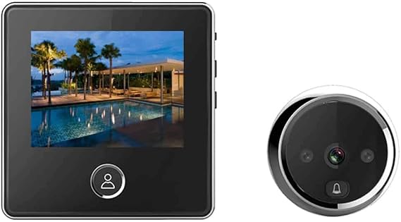 Video Door Viewer 1200mAh Build-in Lithium Battery Peephole viewer Build-in cyclic Storage Door Camera Outdoor Security Cam Door 3" LCD Screen 1MP Camera