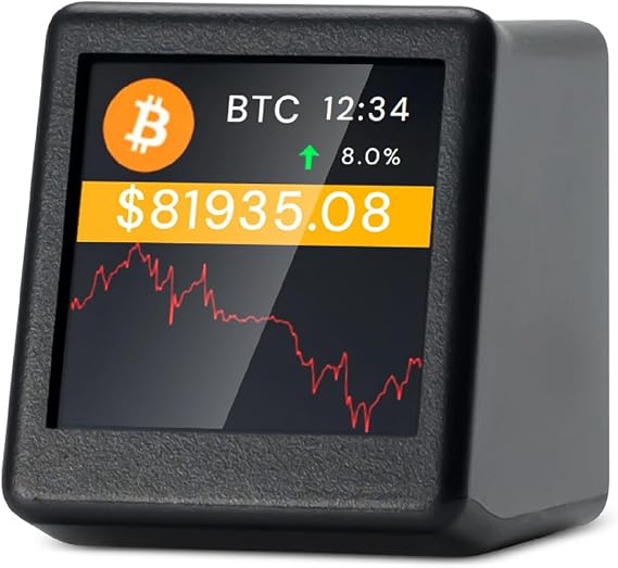 WiFi Crypto Tracker Crypto Price Displayer 300 Major Cryptocurrencies Can Be Switched Freely A