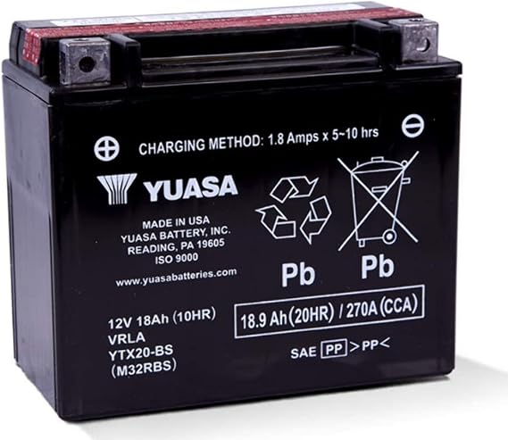 Yuasa New AGM Maintenance Free Battery 49-1969