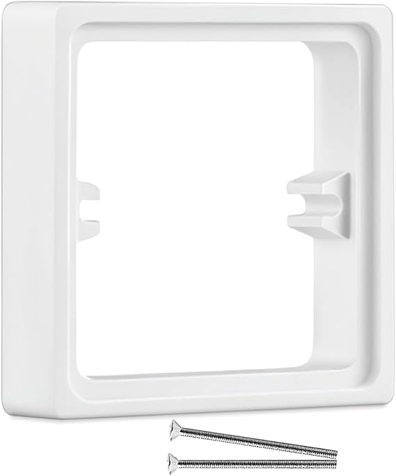20mm Single Socket Spacer Plate – ABS Light Switch Spacer for Uneven Walls – Electrical Socket Spacer for DIY & Home Renovation