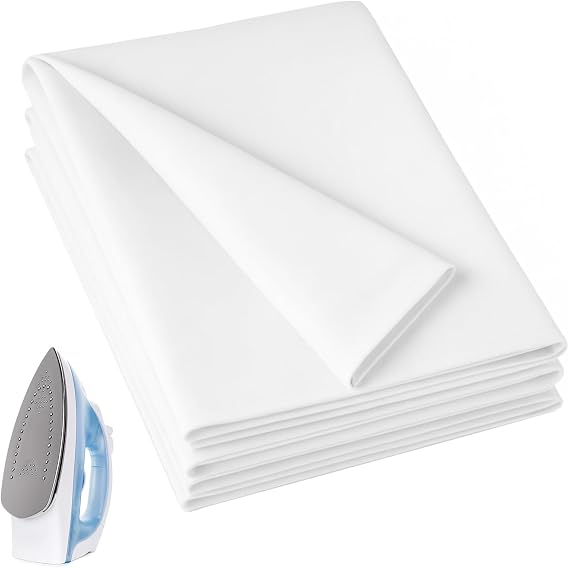 Mindsoft 3 Pcs Pressing Cloth for Ironing Cotton Cloth Pressing for Iron 14 x 24 Inch Fabric Press Clothing Sewing and Ironing Fabric Protector Press Tool