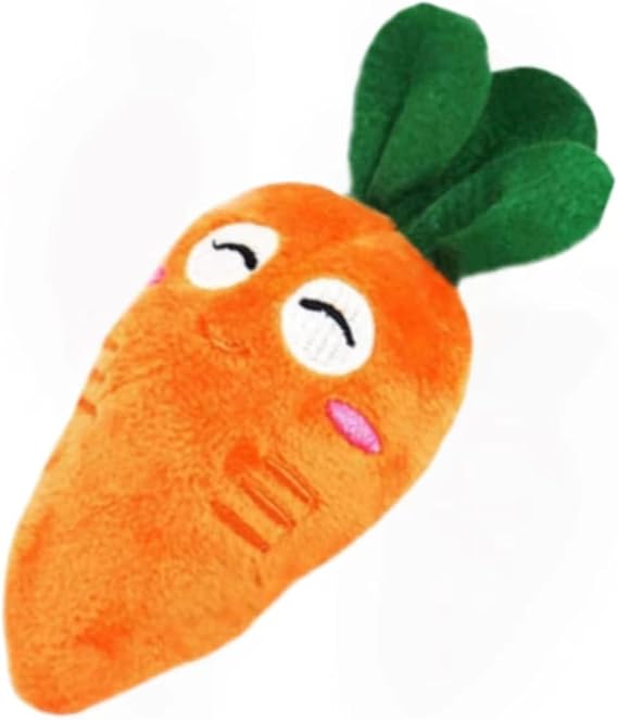 1Pc Orange Soft Puppy Pet Supplies Cute Carrot Plush Chew Squeaker Sound Squeaky Toys for Dog Cat Birthday Xmas Pet Squeak Toy Gifts