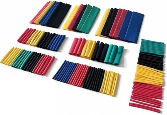 Orret Home 164 Adet Shrink Boru Makaron Seti, Isı ile Daralan Kablo Koruma Seti, Çeşitli Boyutlarda, Elektrik ve Elektronik Tamirler İçin İdeal, Dayanıklı Yalıtım