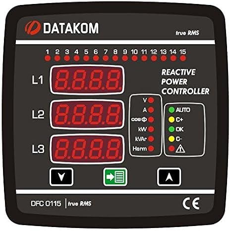 DFC-0115 Power Factor Controller (12 Steps), 144x144mm