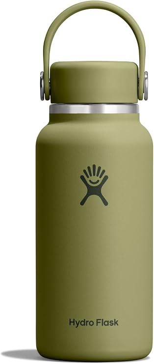 Hydro Flask Micro Bottle - Insulated Mini Leak Proof Flask for Purse or Pocket in 10 Oz Palmer Green