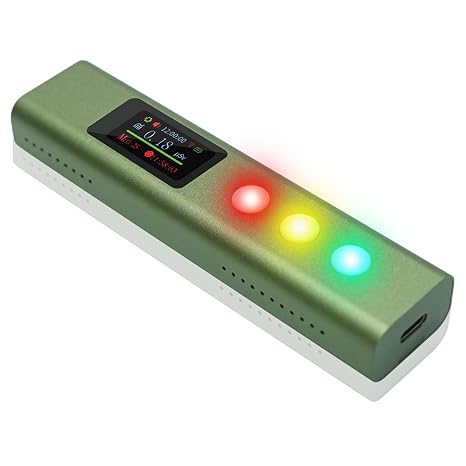 Geiger Counter Radiation Detector, Portable Nuclear Radiation Dosimeter, Mini X-Ray Radiation Monitor Meter, GM Counter Tube, with Alarm (WiFi Upgrade Version)