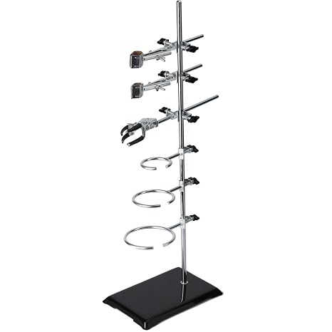 60CM Lab Stands with Support and Flask, Condenser Clamp - Scientific Supplies