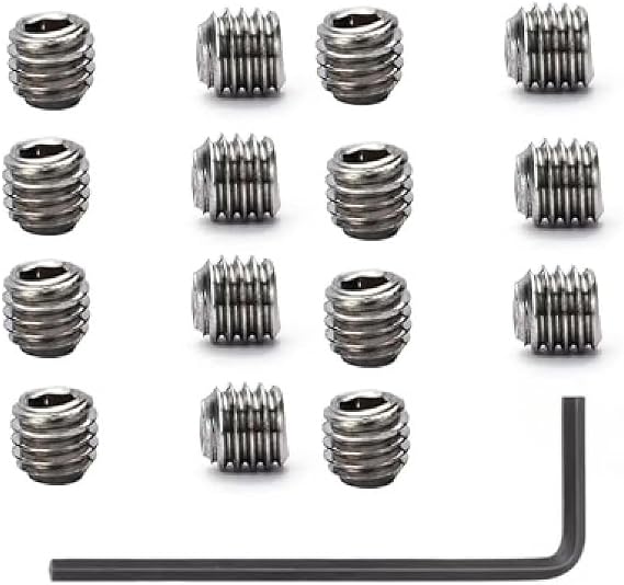 4-40 x 1/8", Wrench 4-40 x 1/8Socket Set Screws Cup Point Stainless Steel 15 Pack with 1.3mm Hex Key Wrench (1pcs)