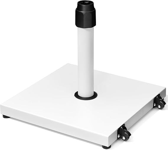 45lbs Patio Umbrella Base with Wheels, Heavy Duty Stand Outdoor