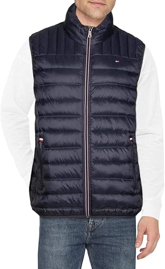 Tommy Hilfiger Men's Ultra Loft Quilted Puffer Vest, midnight, Large