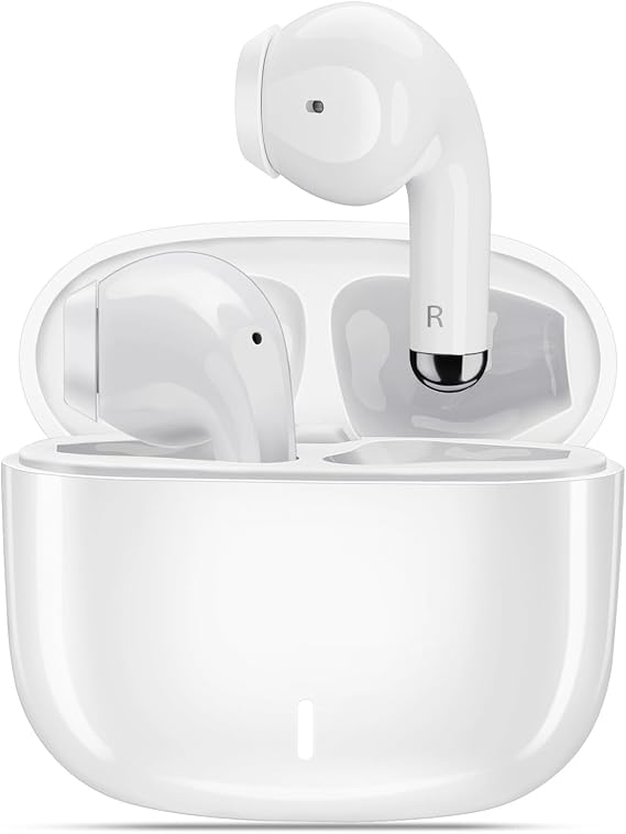 ASKUBSKU Wireless Earbuds for Samsung S25 Ultra S26 S24 S23 Fe S22+, White