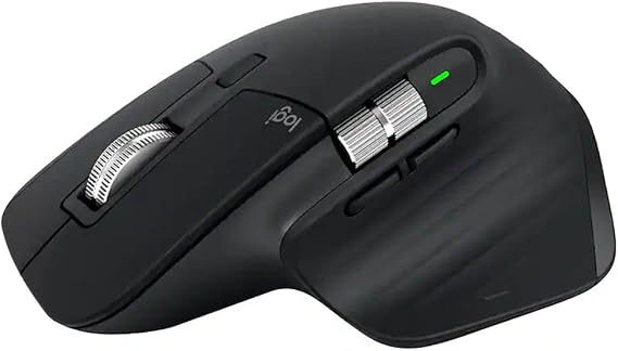 Logitech MX Master 3S - Performance Wireless Mouse with Ultra-Fast Scrolling, Ergo, 8K DPI, Track on Glass, Quiet Clicks, Bluetooth, Windows, Linux, Chrome, Black