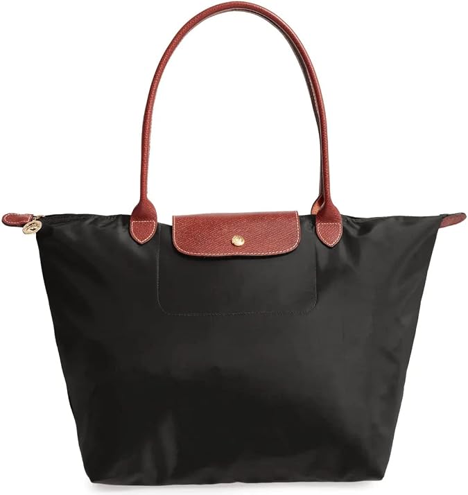 Longchamp Le Pliage Large Shoulder Tote Bag Black