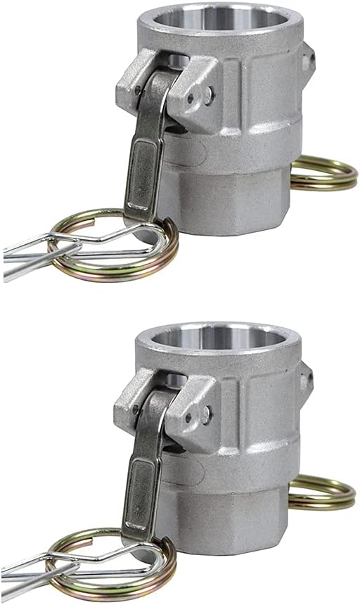 2 pcs Aluminum Camlock (1" part D) Cam & Groove Hose Fittings, cam Lock Fittings Female Coupler x Female NPT Thread cam Lock Fittings camlock Coupling (1'')