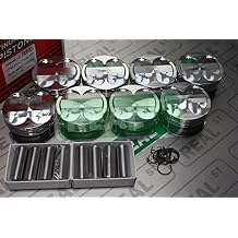 Manley 598010C-8 Piston Kit Set (Ford Coyote 5.0L DOHC 4 Valve 3.640in Bore +3.75cc Dome 11.0 CR), 1 Pack