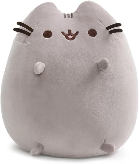 GUND Pusheen the Cat Squisheen Plush, Stuffed Animal for Ages 8 and Up, Gray, 11