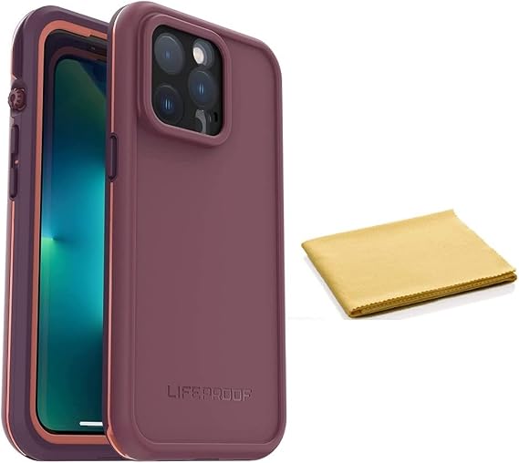 LifeProof FRE Series Waterproof Case with Magsafe for iPhone 13 Pro (Only) - with Cleaning Cloth - Non-Retail Packaging - Resourceful Purple