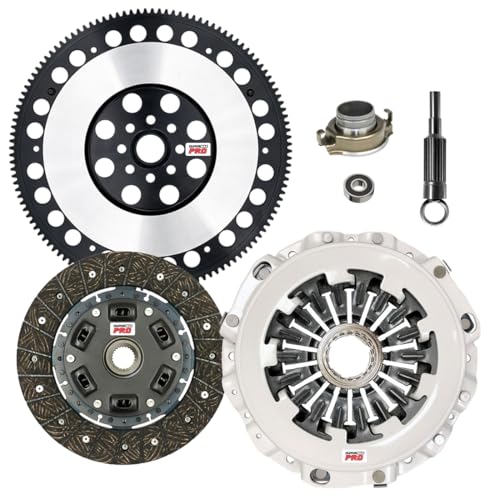 ClutchMaxPRO Performance Stage 2 Clutch Kit with Chromoly Flywheel Compatible with Subaru 2004-2005 Baja Forester XT 2002-2005 Impreza WRX 1991-1994 Legacy Saab 2005 9-2X 5-speed CP15019HDLSF-ST2