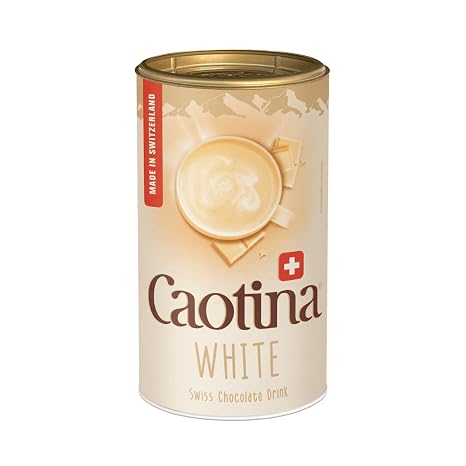 Caotina blanc Cocoa Powder with White Swiss Chocolate Hot Chocolate Box 500g