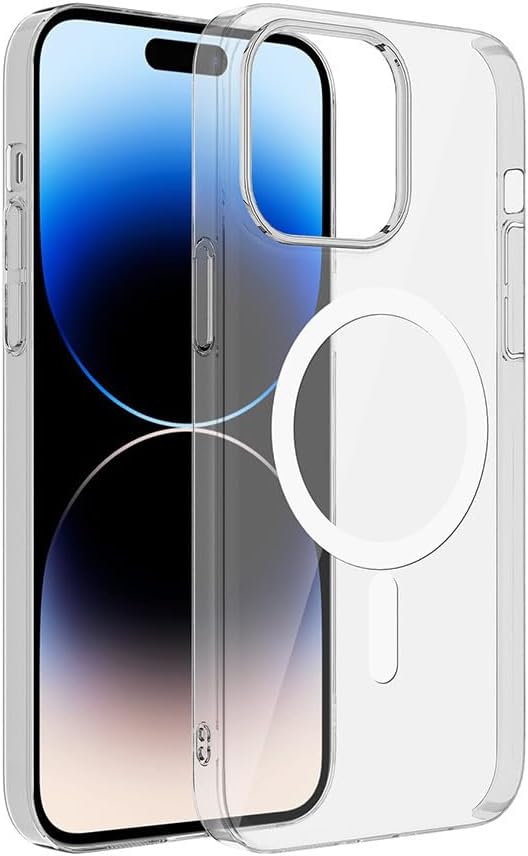 Xiaomi Poco F7 Pro İle Uyumlu Kılıf Z-London MagSafe Uyumlu Esnek Şeffaf Kamera Korumalı Silikon Kapak