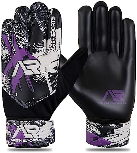Soccer Goalie Gloves,Football Goalkeeper Gloves for Kids Boys Youth Children Double Wrist Protection Along 4mm Super Grip Palm