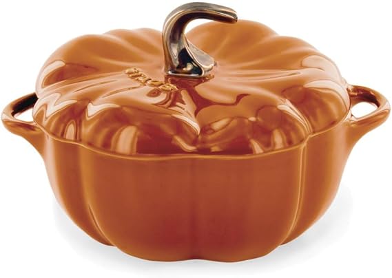 Staub Ceramic 16-oz Petite Pumpkin Cocotte - Burnt Orange