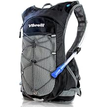 VibrelliVibrelli Hydration Backpack & 2L Hydration Bladder - High Flow Bite Valve - Hydration Pack for Cycling, Running, Hiking