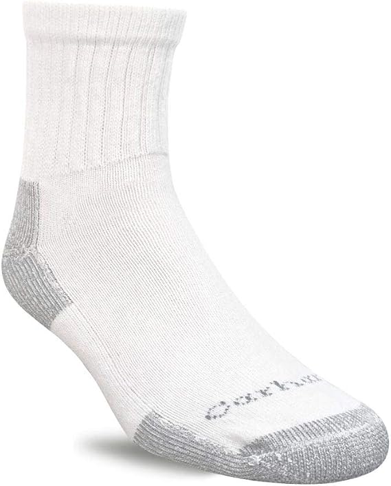 Carhartt Men's Midweight Cotton Blend Quarter Sock 3 Pack