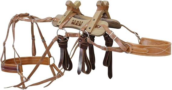 TrailMax Solid Oak Sawbuck Pack Saddle; Complete Pack Saddle w/Solid Oak Tree; Pack Saddle for Horse & Mule; Tehama Style Durable Oak Pack Saddle W/Hermann Oak Harness Leather